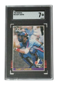 Gary Carter 1985 Donruss #55 SGC 7 Near Mint Montreal Expos baseball card in protective slab
