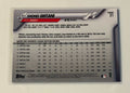 2020 Topps Chrome Shohei Ohtani MLB Angels/Dodgers baseball card back view