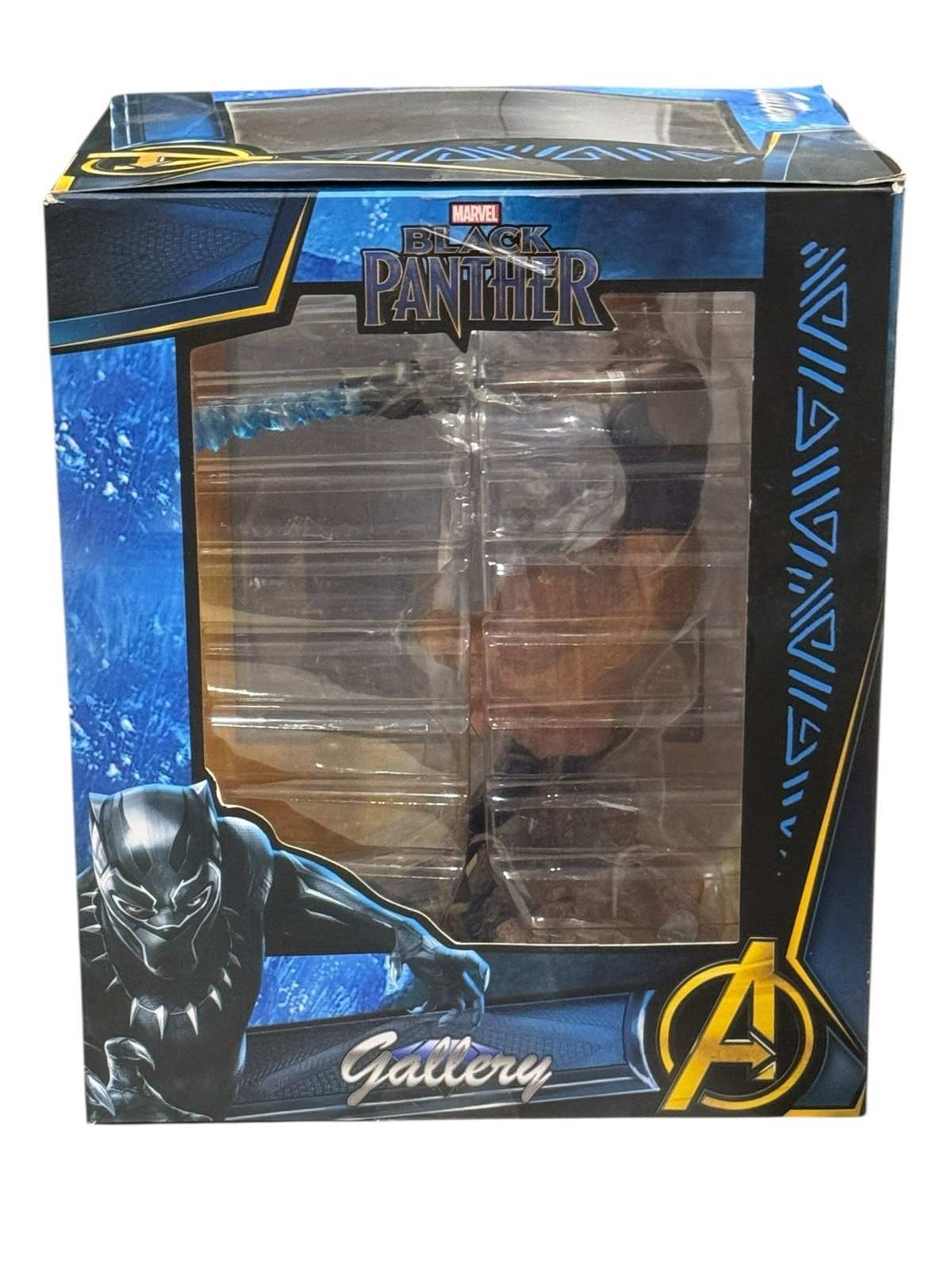 Marvel Gallery Black Panther Shuri PVC diorama statue in original box with Avengers and Wakanda design