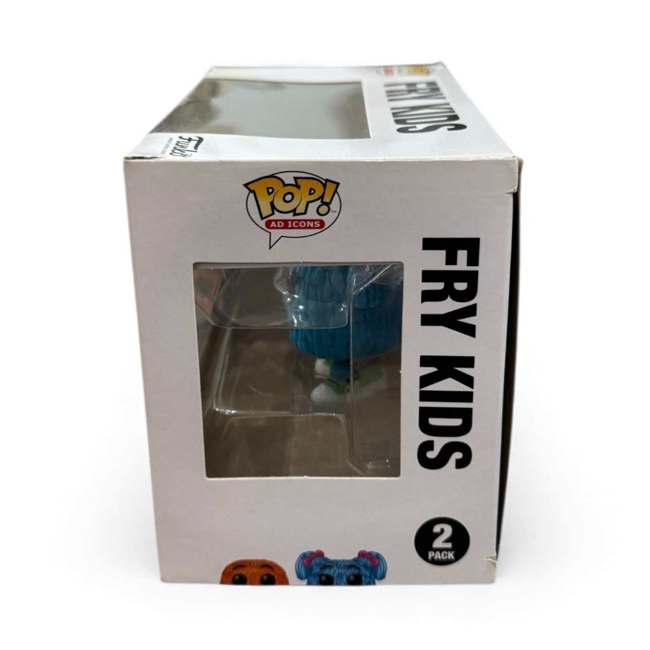 Funko Pop Fry Kids 2-pack McDonald's Ad Icons collectible figures in sealed box with orange and cyan characters
