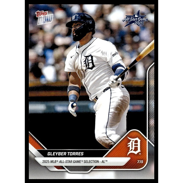 Gleyber Torres 2025 MLB All-Star Game baseball card with player in batting pose