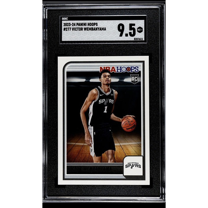 Victor Wembanyama RC 2023 Panini NBA Hoops NBA Spurs Rookie Card #277 - SGC 9.5*