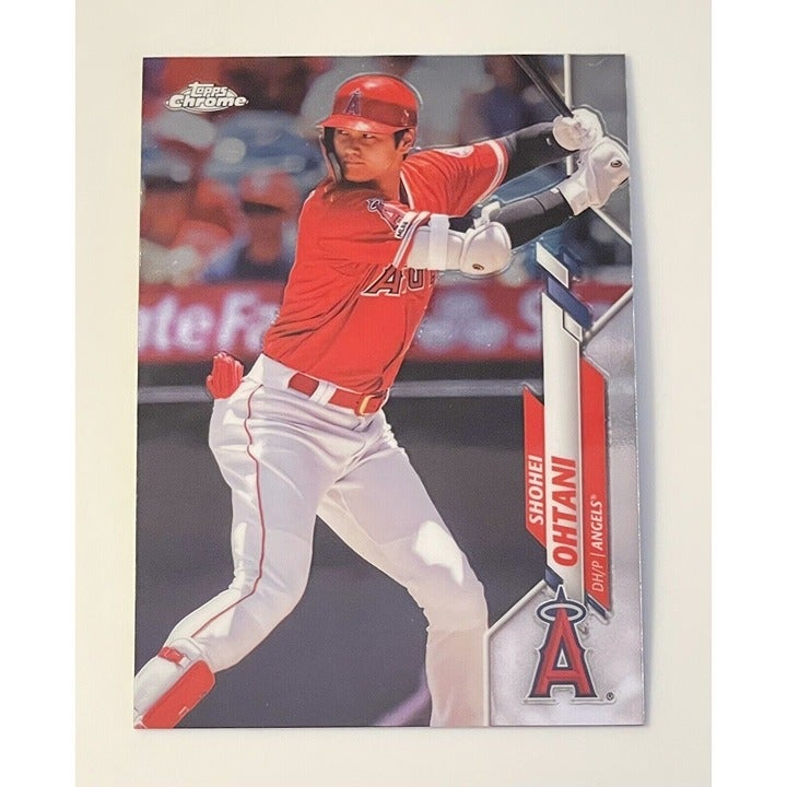 2020 Topps Chrome Shohei Ohtani MLB Los Angeles Angels baseball card #21