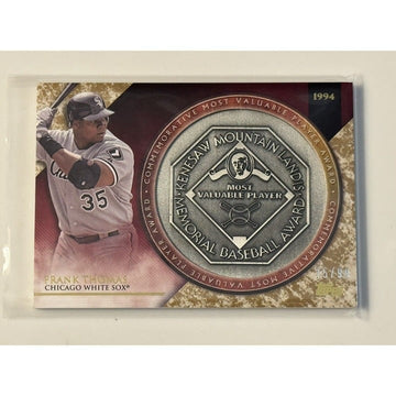 75/99 Frank Thomas 2017 Topps Update MLB MVP Award Medallions Card #MVPR-FT SOX*