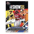 Topps Now MLB 2025 The Show 25 card featuring Paul Skenes, Elly De La Cruz, and Gunnar Henderson in full action poses