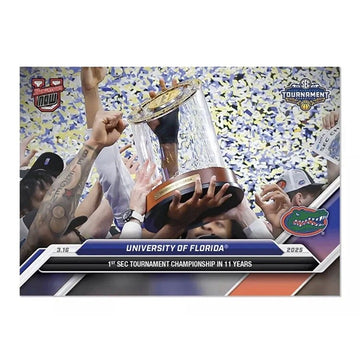 University of Florida SEC Champs 2024-25 Bowman U NOW Basketball - NCAA Card #88