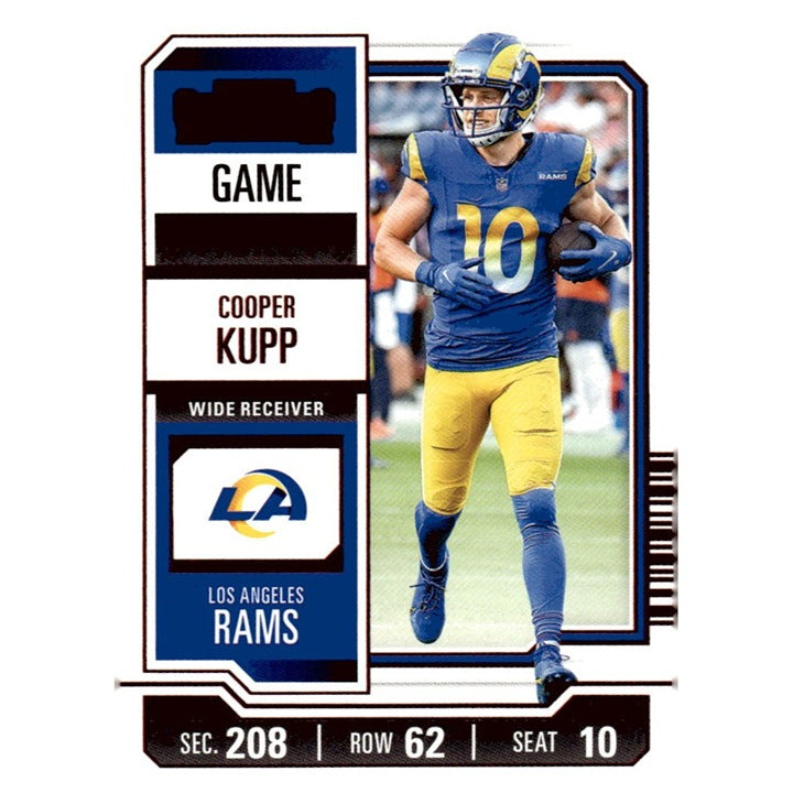 2023 Panini Contenders Card #61 Cooper Kupp Game Ticket Red NFL Los Angeles Rams