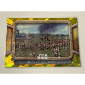 2024 Topps Chrome Sapphire Star Wars Phantom Menace Episode 1 6/75 GOLD Gungans