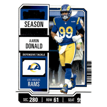 2023 Panini Contenders Football #60 Aaron Donald* Game Ticket Bronze NFL LA Rams