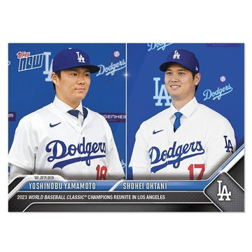 Yoshinobu Yamamoto/Shohei Ohtani - 2023 MLB TOPPS NOW LA Dodgers Dual Card #OS26