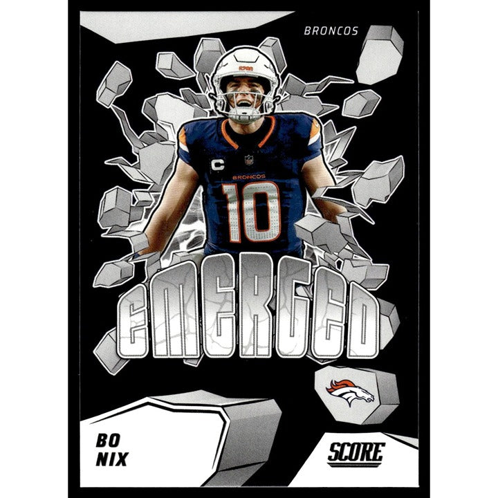 Bo Nix 2025 Panini Score NFL Football Card 5 Denver Broncos Near Mint or Better