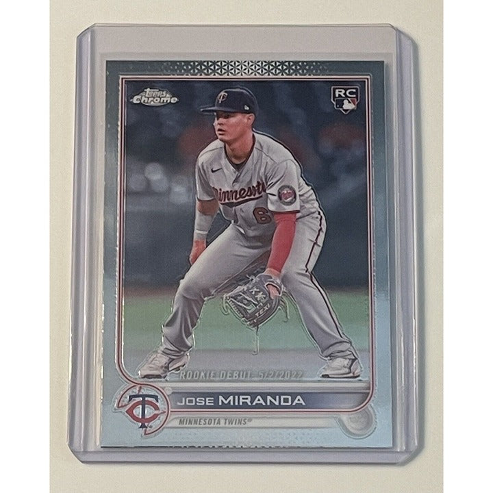 2022 Topps Chrome Update Jose Miranda RC MLB Minnesota Twins Baseball Card #USC6