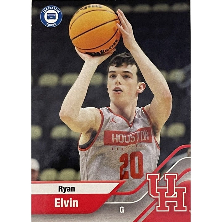 Ryan Elvin 2022 Campus Collection Players Trunk Card #11 NCAA Houston Cougars basketball rookie card