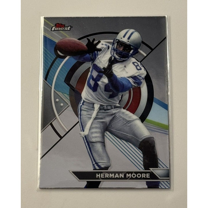 2023 Topps Composite Topps Finest Card Herman Moore* NFL Detroit Lions Card #184