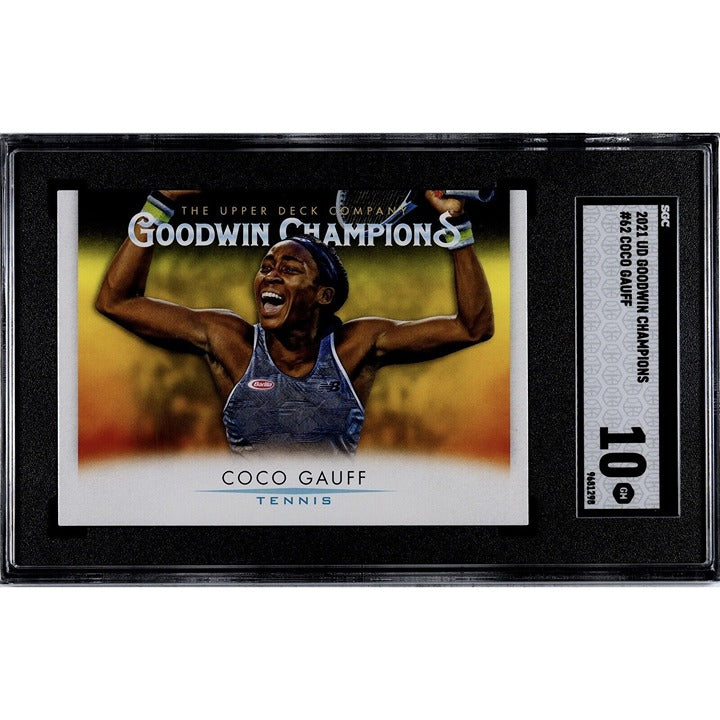 Coco Gruff RC 2021 Upper Deck GOODWIN CHAMPIONS Card#62 - 2023 US Open Champion^