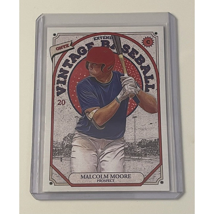 2023 Onyx Vintage Extended Baseball - Malcolm Moore* RC Blue Ink - MLB Prospect*