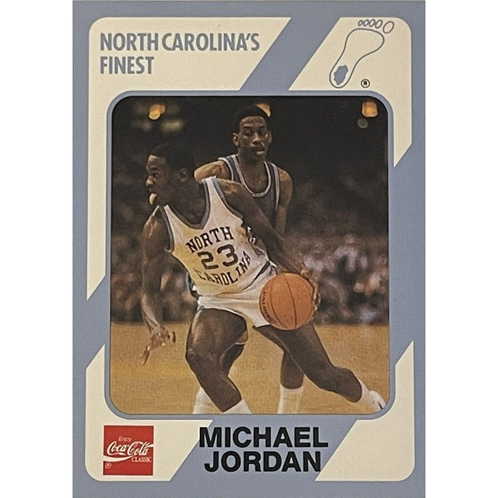 Michael Jordan Coca Cola NCAA collector card North Carolina basketball Bulls HOF gold medalist