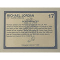 Michael Jordan NCAA Gold Medalist collector card #17 Bulls NBA HOF