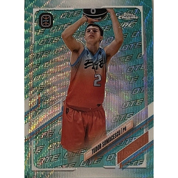 TUDOR SOMACESCU 2022 TOPPS 49/199 CHROME OVERTIME ELITE AQUA WAVE OTE REFRACTOR*