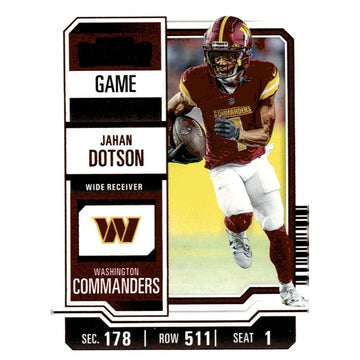 2023 Panini Contenders Football Card #99 Jahan Dotson* NFL Washington Commanders