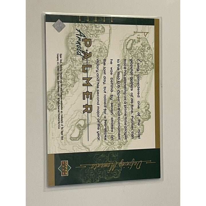 2001 Upper Deck Arnold Palmer PGA Tournament Champion golf trading card golden parallel