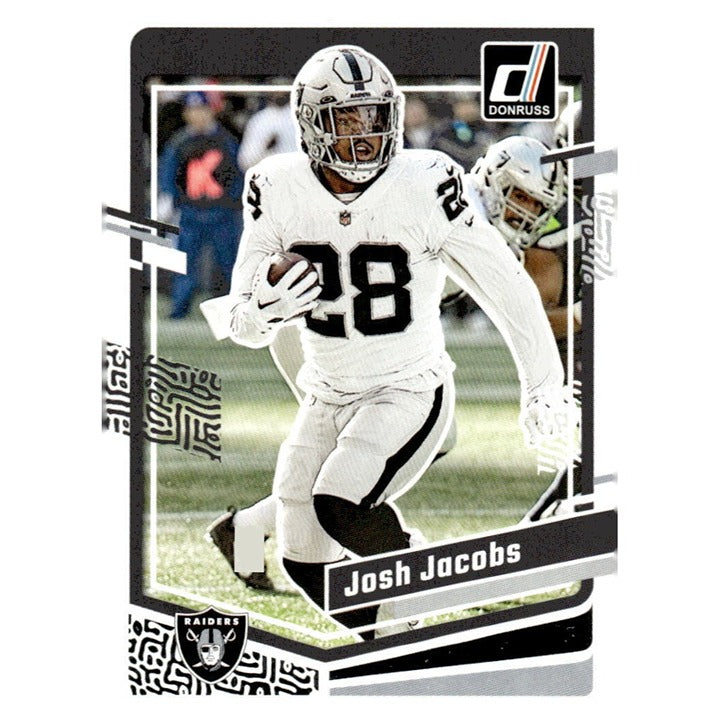 Josh Jacobs 2023 Donruss CLEAR Series Las Vegas Raiders football card #178