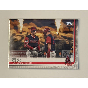 2019 Topps Shohei Ohtani* Gets Hot with Mike Trout MLB LA Angels Stars Card #367