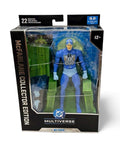 DC Multiverse Metron action figure with Mobius Chair and interchangeable hands in collector packaging