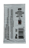 2023 Topps Chrome Star Wars ROTJ Sapphire Edition sealed pack with 4 collectible cards celebrating 40th anniversary