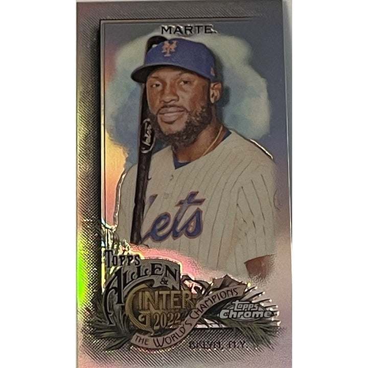 Starling Marte 2022 Topps Allen & Ginter refractor baseball card New York Mets