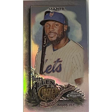 Starling Marte 2022 Topps Allen & Ginter refractor baseball card New York Mets