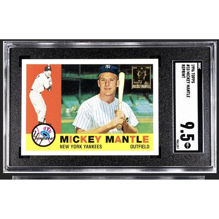 1996 Topps Mickey Mantle* 1960 Reprint #6 HOF NY Yankees Legend! Limited SGC 9.5