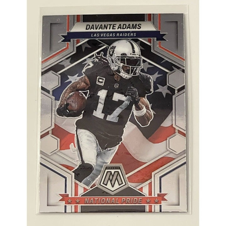 2023 Panini Mosaic National Pride Davante Adams Football card 266 NFL LV Raiders