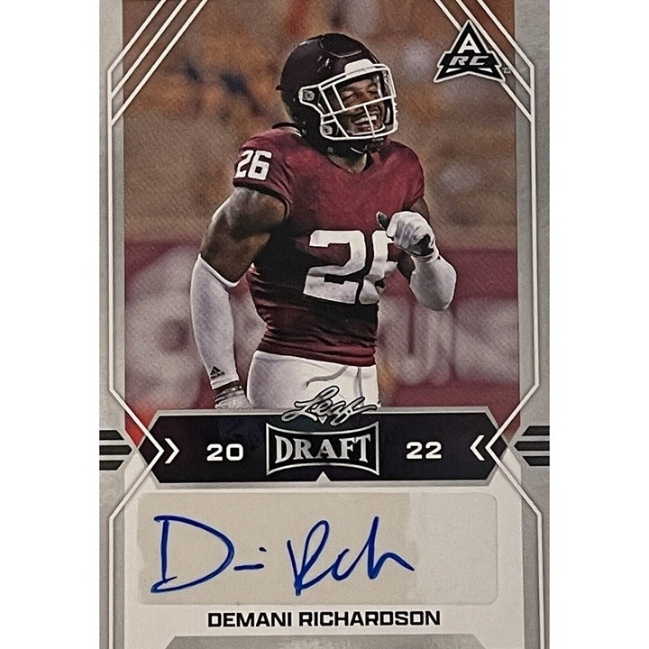 Denani Richardson RC Auto 2022 Leaf Draft Rookie #BA-DR1 - NCAA Texas A&M Aggies