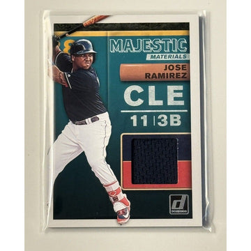 2019 Panini Donruss Majestic Materials Jose Ramirez #MM-JR MLB Cleveland Indians