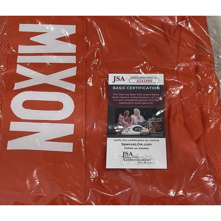 Joe Mixon autographed Cincinnati Bengals football jersey with JSA certification