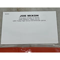 Joe Mixon autograph card with player achievements for Cincinnati Bengals jersey collectible