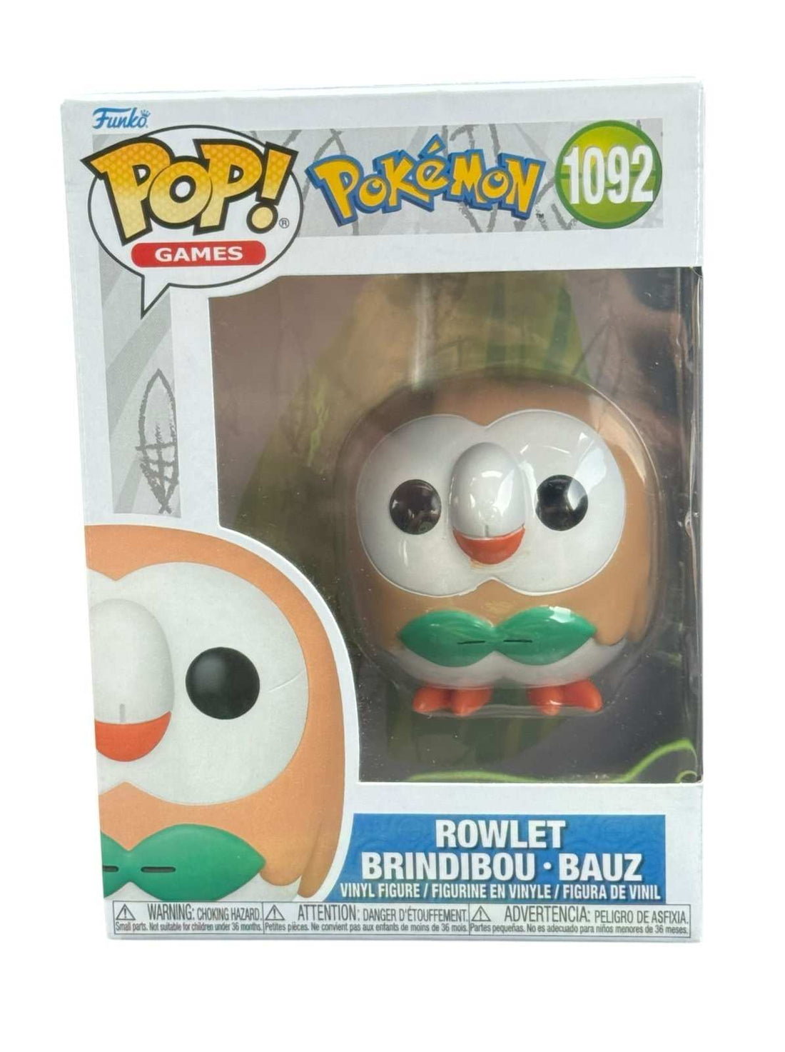 Rowlet Funko Pop #1092 Pokémon vinyl figure mint in box collectible