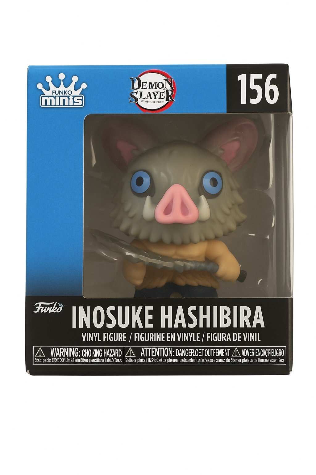 Sealed Funko Minis Inosuke Hashibira vinyl figure #156 from Demon Slayer in original packaging
