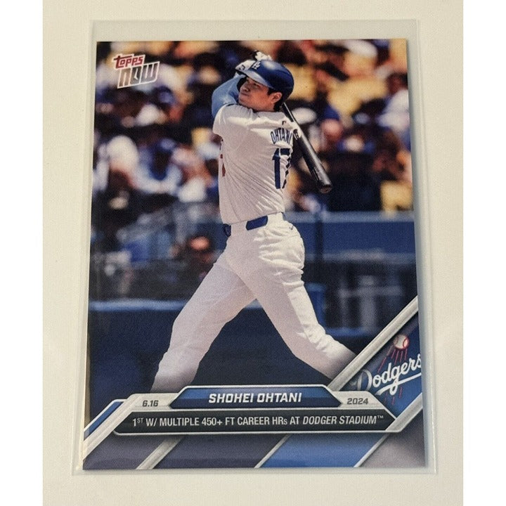 2024 Shohei Ohtani Topps Now baseball card Dodgers hitting pose limited edition