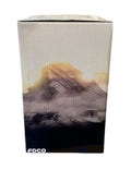 FOCO Justice League Aquaman bobblehead box with mountain design packaging