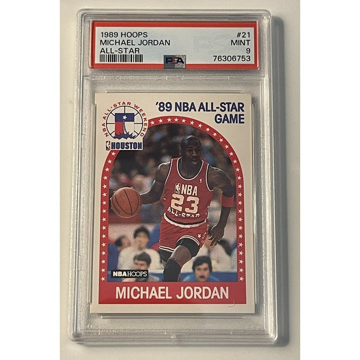 1989-90 NBA Hoops Michael Jordan All-Star #21 PSA 9 MINT - NBA Chicago Bulls HOF
