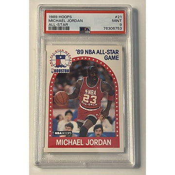 1989-90 NBA Hoops Michael Jordan All-Star #21 PSA 9 MINT - NBA Chicago Bulls HOF