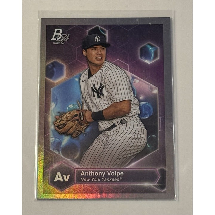 2022 BOWMAN PLATINUM Anthony Volpe Refractor* MLB NY Yankees ELEMENTS Card #PE15