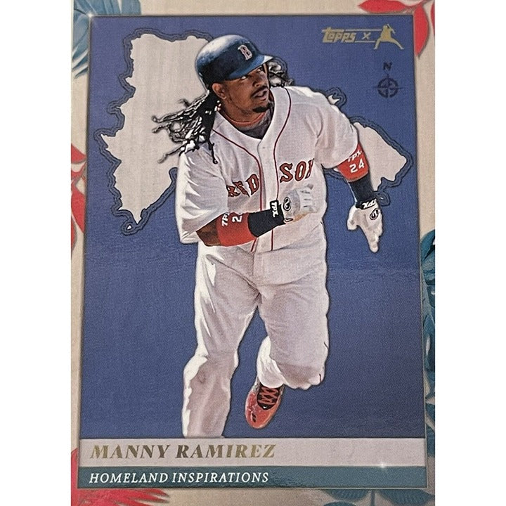 Manny Ramirez Topps X Juan Soto Curated Set #6 baseball card Boston Red Sox Hall of Fame