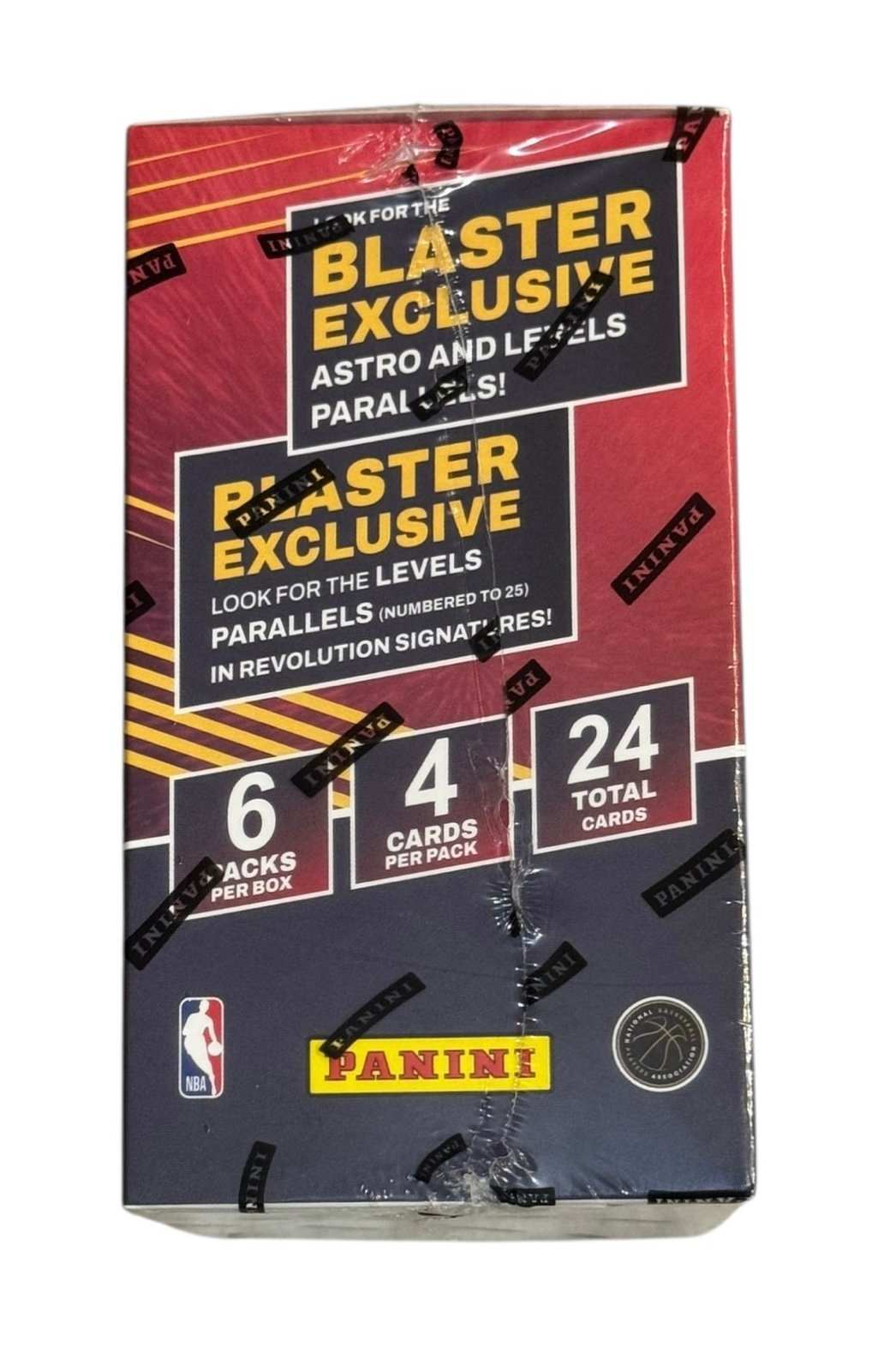 2024 25 Panini Revolution NBA Trading Card sealed retail blaster box with 24 cards and star rookie chase designs