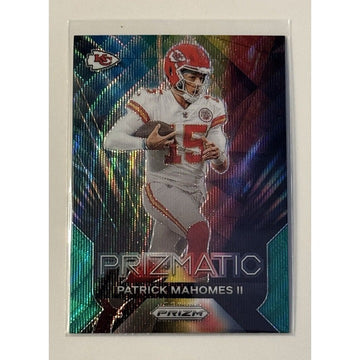 Patrick Mahomes 2023 Panini Prizm Wave Prismatic NFL Kansas City Chiefs trading card