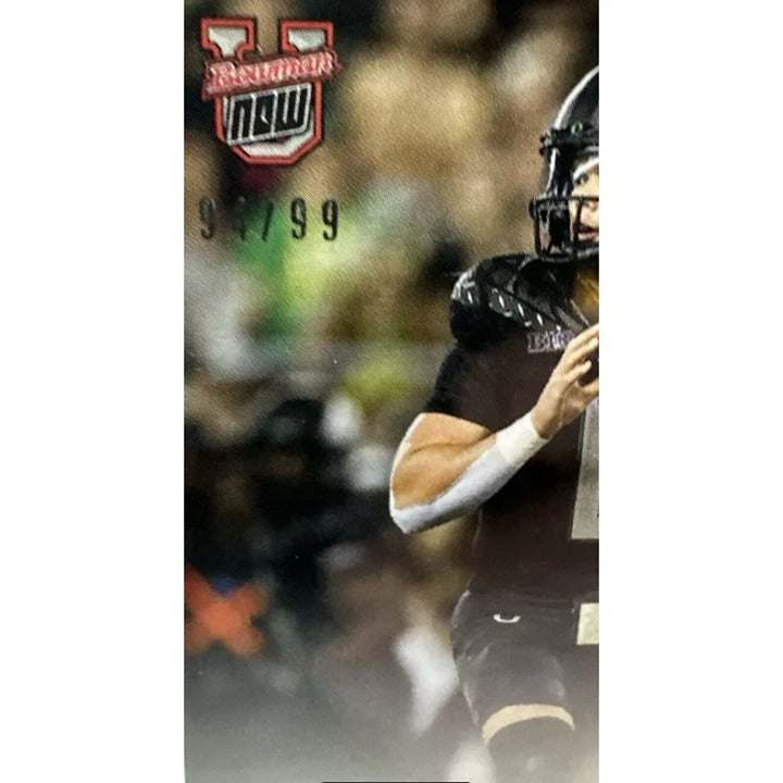 94/99 Dillon Gabriel RC autographed Oregon Ducks 2024 Bowman U Now football card in protective case