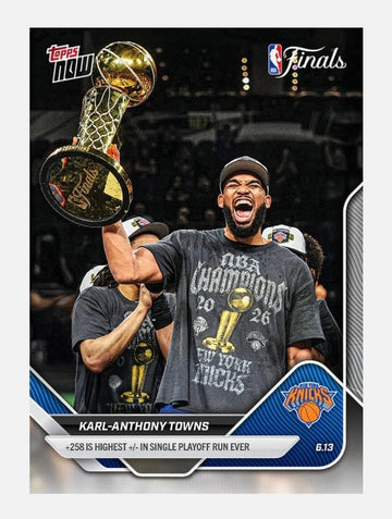 Karl-Anthony Towns 2026 Topps NOW #342 NBA Finals Knicks 9618 PR