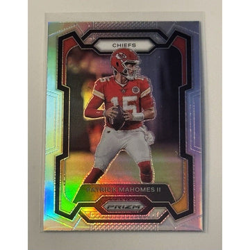 Patrick Mahomes II 2023 Panini Silver Prizm Refractor NFL Kansas City Chiefs card #149